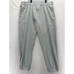 DRUIDS Luxe Golf Jogger Pants Mens 40x29 Gray Stretch Tapered Cuffed Athletic